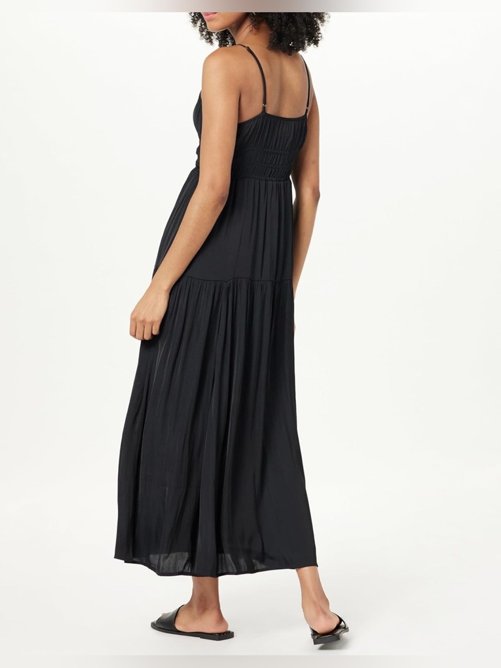The Drop Women's Tavia Tie-Front Tiered Maxi Dress Size XL - Picture 2 of 4